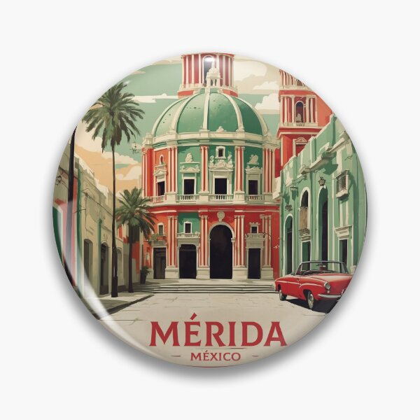 Item preview, Mérida Mexico Vintage Poster designed and sold by TravelersGems.