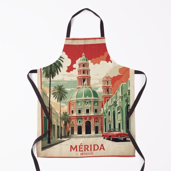Item preview, Mérida Mexico Vintage Poster designed and sold by TravelersGems.