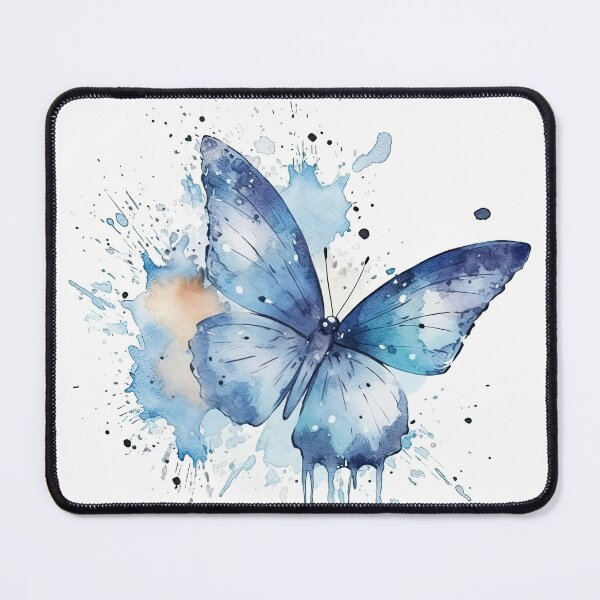 Item preview, Blue Watercolour Butterfly designed and sold by PawPrintsCo.