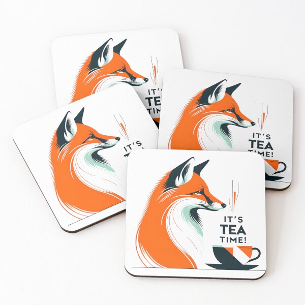 Item preview, Essential Tea Time Minimalist Fox Design designed and sold by visionaryprint.