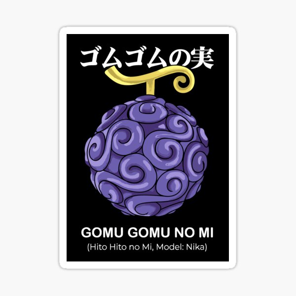 Gomu Gomu No Mi Fruit (Hito Hito no Mi, Model: Nika) Sticker for