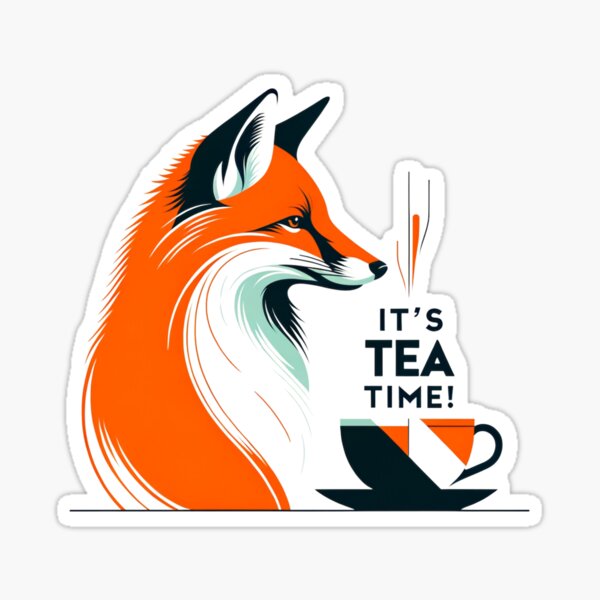 Item preview, Essential Tea Time Minimalist Fox Design designed and sold by visionaryprint.