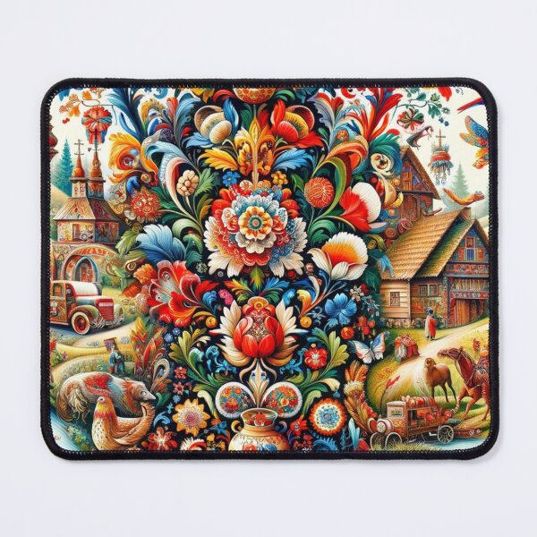 Item preview, Polish Folk colorful with many motifs designed and sold by ArtFeverShop.