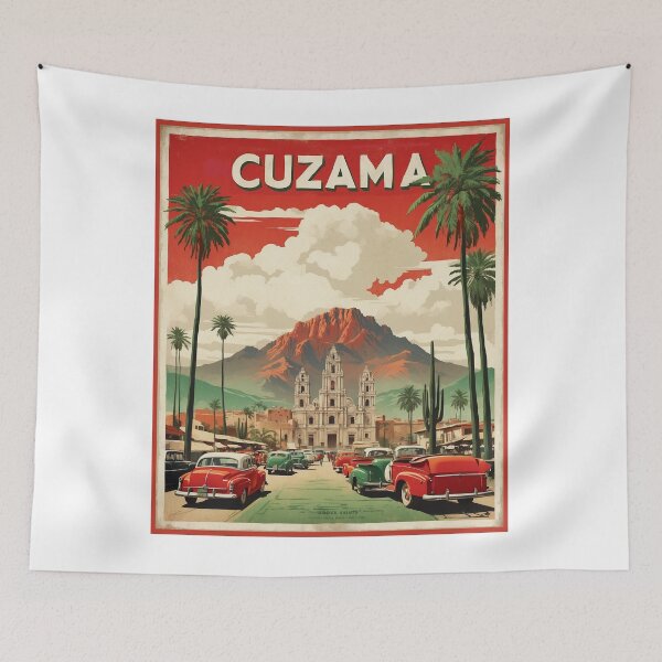 Item preview, Cuzama Mexico Vintage Poster Tourism designed and sold by TravelersGems.