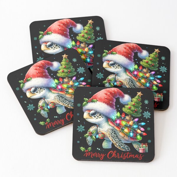 Item preview, sea turtle christmas santa hat ,sea turtle water color, Hat Gift for Turtle Lovers Sticker designed and sold by Netroder.