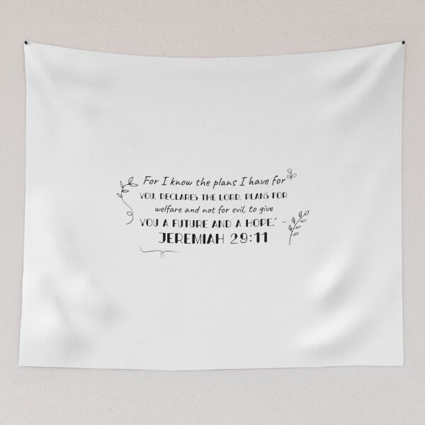 Item preview, Hopeful Inspiration: Elegant Jeremiah 29:11 Typography for Faith designed and sold by myfavoritesm4.