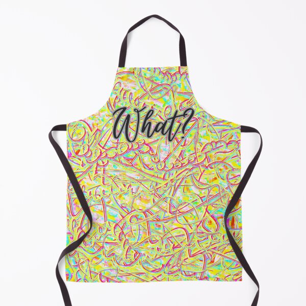 Item preview, What? The word "what?" written on a colorful background. designed and sold by My-fake-places.
