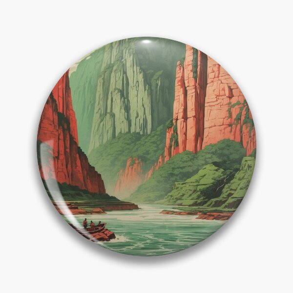 Item preview, Cañon del Sumidero Chiapas Mexico Vintage Poster Tourism 2 designed and sold by TravelersGems.