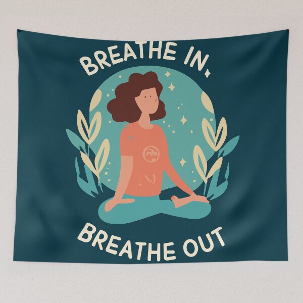 Item preview, Breathe In Breathe Out Yoga Artwork designed and sold by Collision19.