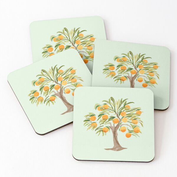 Item preview, Watercolor Orange Tree designed and sold by cozyvintage.