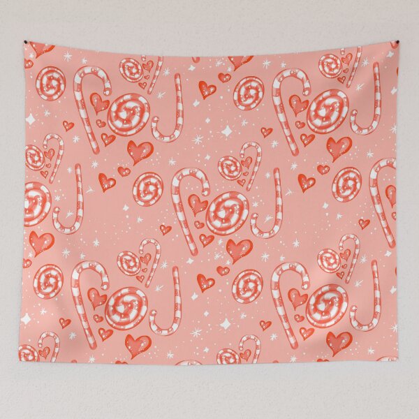 Item preview, Candy Cane Lollies With Pink Background designed and sold by Victoria Lehnard.