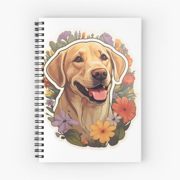 Item preview, Golden Blossoms - Cartoon Labrador Portrait designed and sold by PureGlee.
