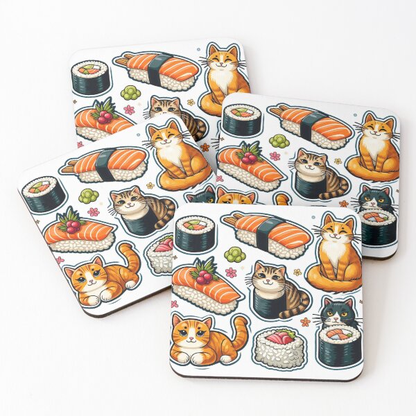 Item preview, sushi cat designed and sold by Greydate.