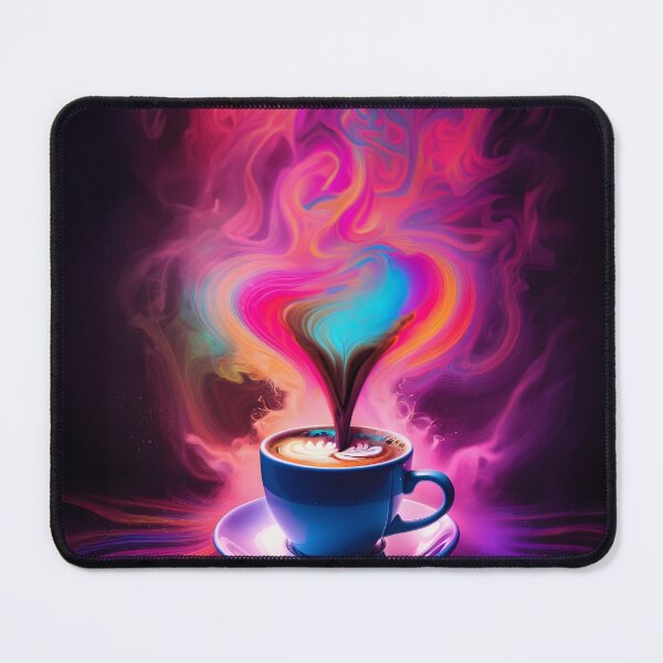 Item preview, Whimsical rainbow steaming coffee mug design designed and sold by RevGens.