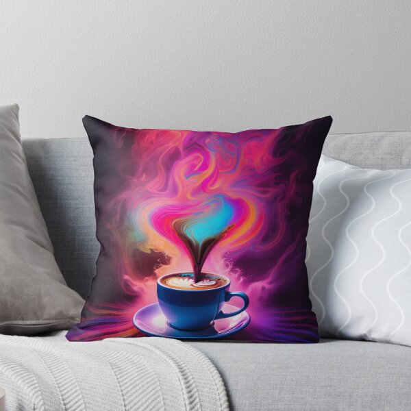 Item preview, Whimsical rainbow steaming coffee mug design designed and sold by RevGens.