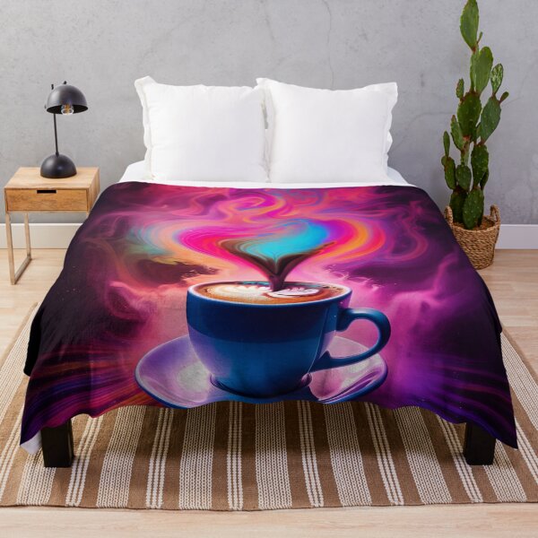 Item preview, Whimsical rainbow steaming coffee mug design designed and sold by RevGens.