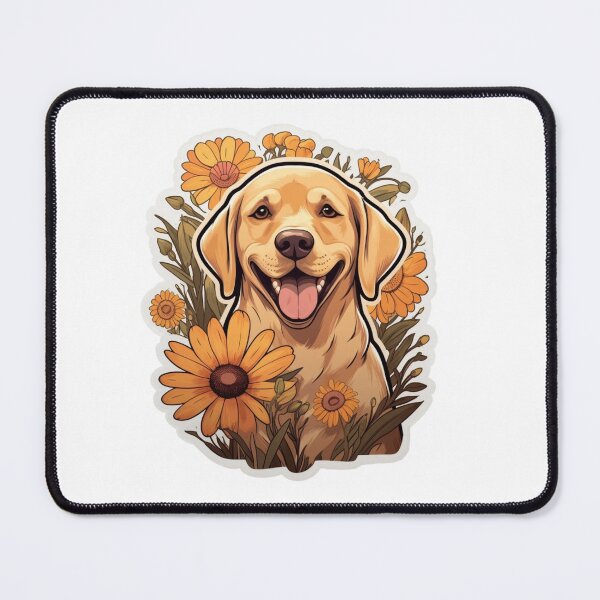 Item preview, Labrador Bloom - Cartoon Golden Lab Delight designed and sold by PureGlee.