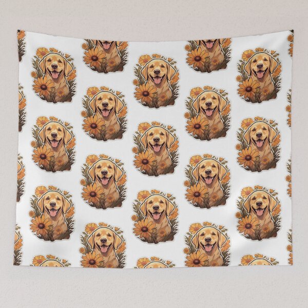 Item preview, Labrador Bloom - Cartoon Golden Lab Delight designed and sold by PureGlee.