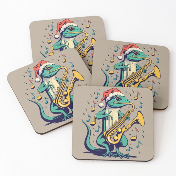 Item preview, Saxophone Lizard Christmas Jingle designed and sold by VoyteksDesigns.