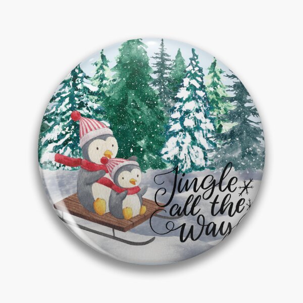 Item preview, Jingle All the Way Penguin Sleigh Ride! designed and sold by TidyKitchenInc.
