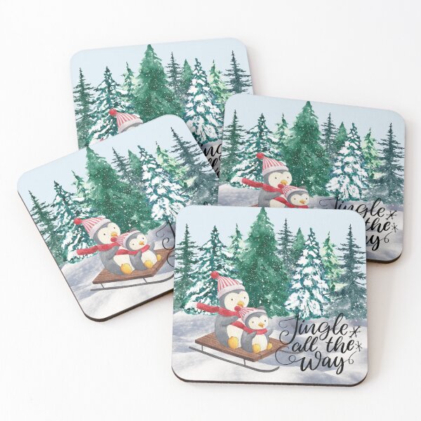 Item preview, Jingle All the Way Penguin Sleigh Ride! designed and sold by TidyKitchenInc.