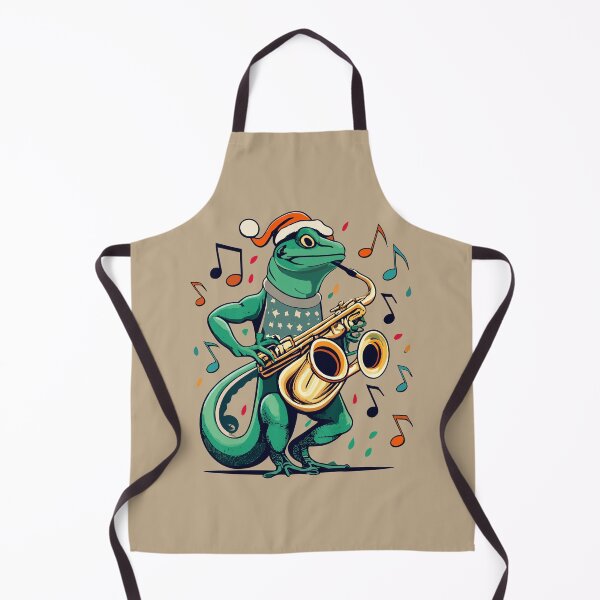 Item preview, Saxophone Lizard Christmas Jingle designed and sold by VoyteksDesigns.