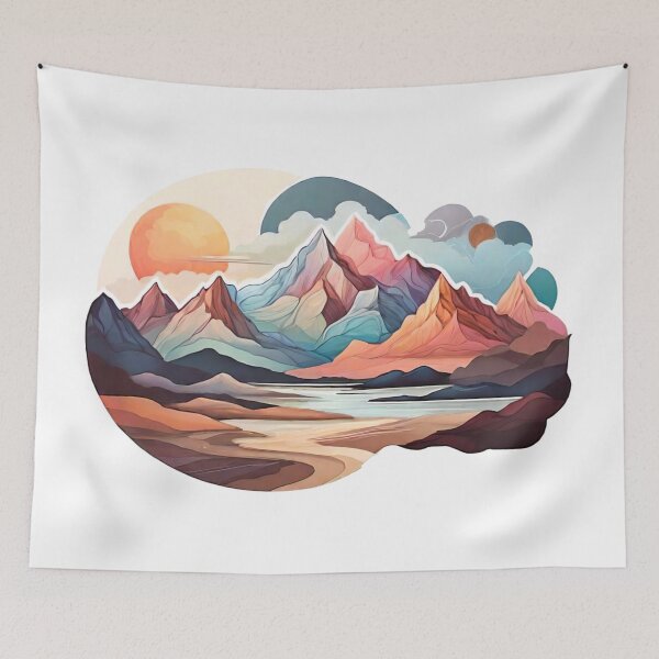 Item preview, Dreamy Landscapes: Abstract Interpretations Unveiled (247) designed and sold by WASjourney.