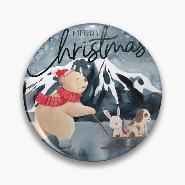 Item preview, Merry Christmas Bear Ice Skating! designed and sold by TidyKitchenInc.