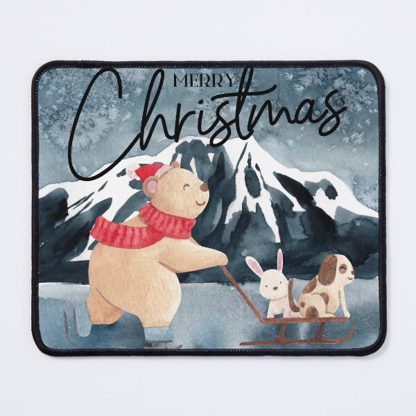 Item preview, Merry Christmas Bear Ice Skating! designed and sold by TidyKitchenInc.