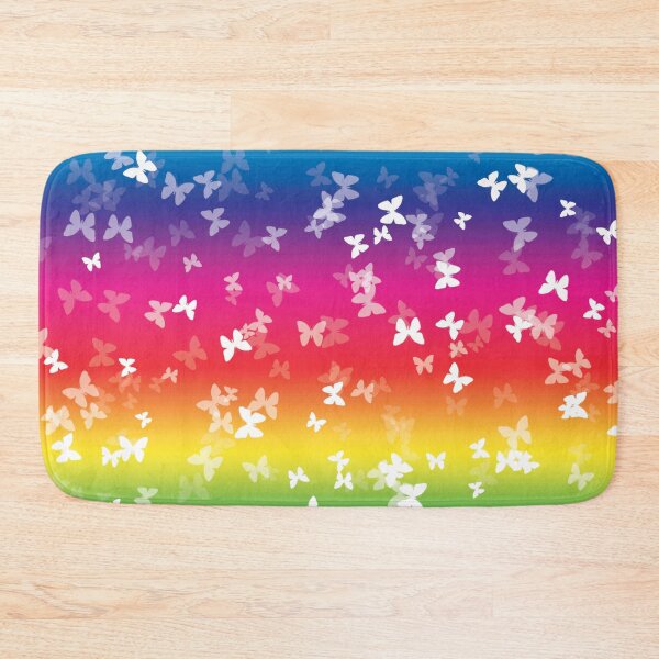 Item preview, Pattern of rainbow colors and butterflies designed and sold by LuckyCreative.