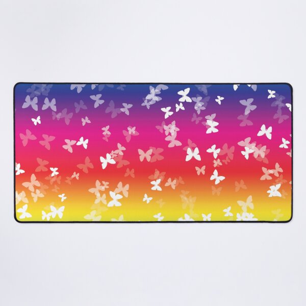 Item preview, Pattern of rainbow colors and butterflies designed and sold by LuckyCreative.