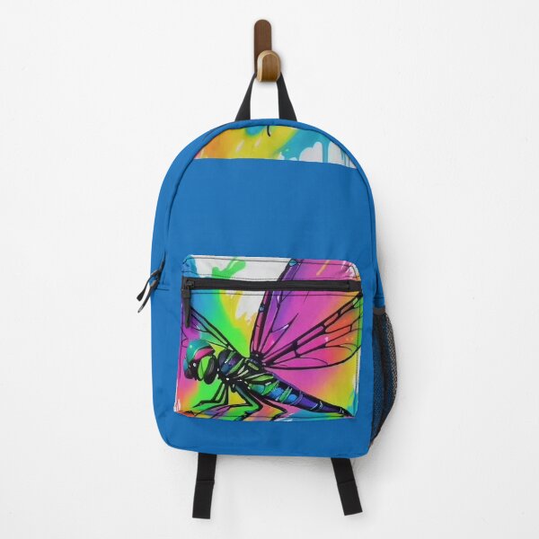 Item preview, Rainbow Splatter Paint Dragonfly designed and sold by SquirmArt.