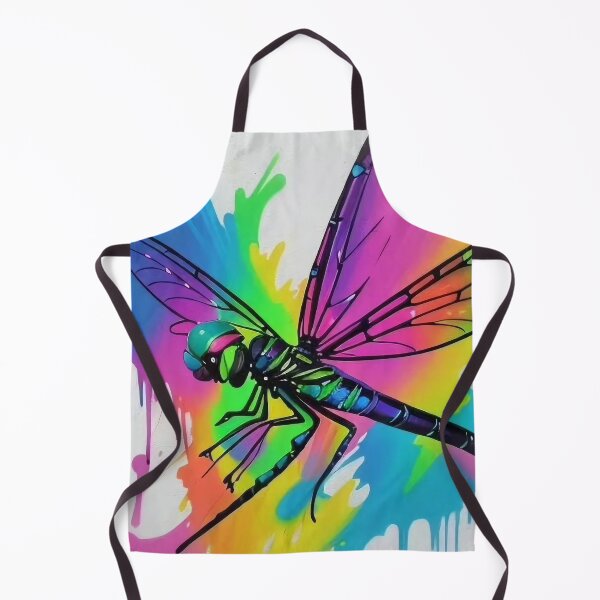 Item preview, Rainbow Splatter Paint Dragonfly designed and sold by SquirmArt.