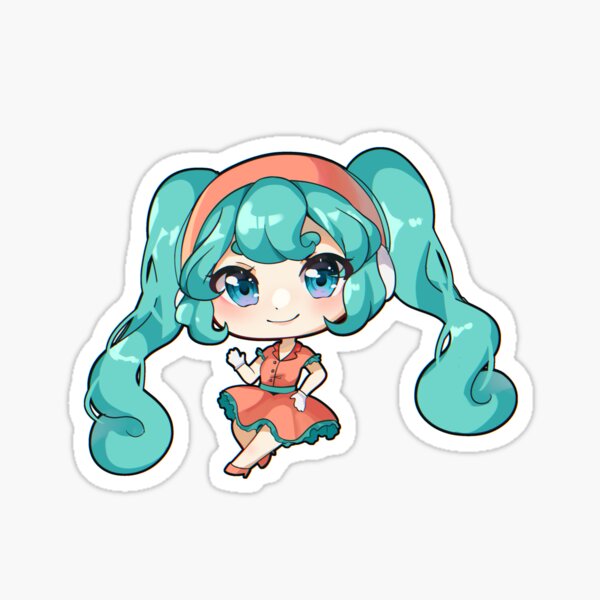 Hatsune Miku Chibi - Vocaloid - Sticker