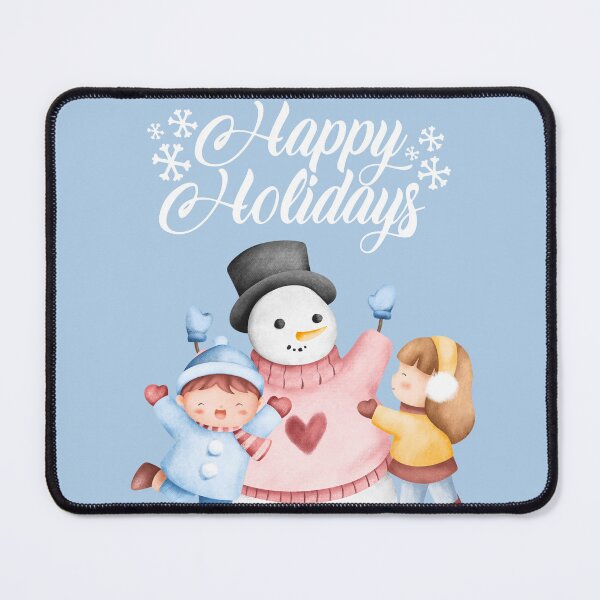 Item preview, Happy Holidays Children Playing with Snowman! designed and sold by TidyKitchenInc.