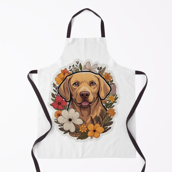 Item preview, Golden Bloom Bliss - Cartoon Labrador Portrait designed and sold by PureGlee.