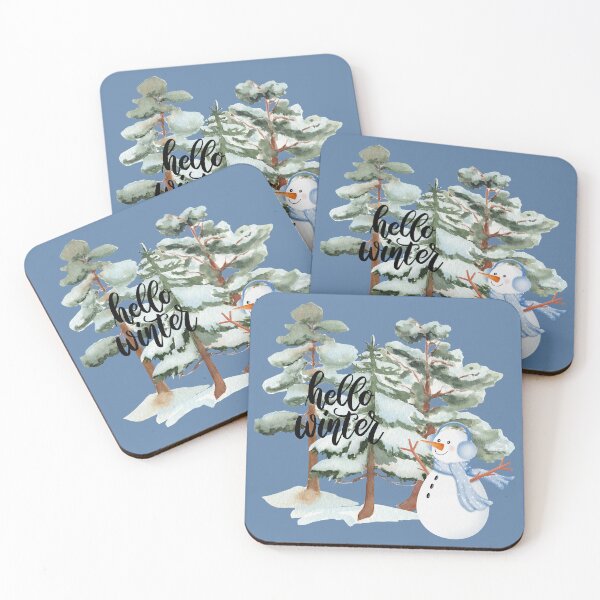 Item preview, Hello Winter Blue Snowman! designed and sold by TidyKitchenInc.