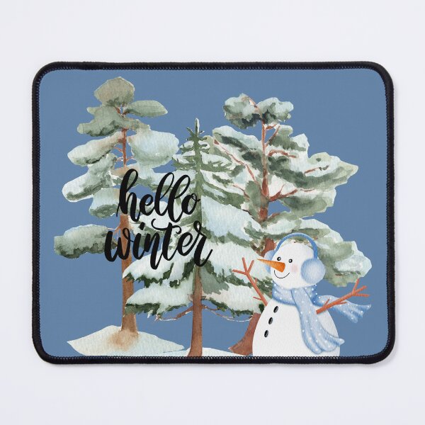Item preview, Hello Winter Blue Snowman! designed and sold by TidyKitchenInc.