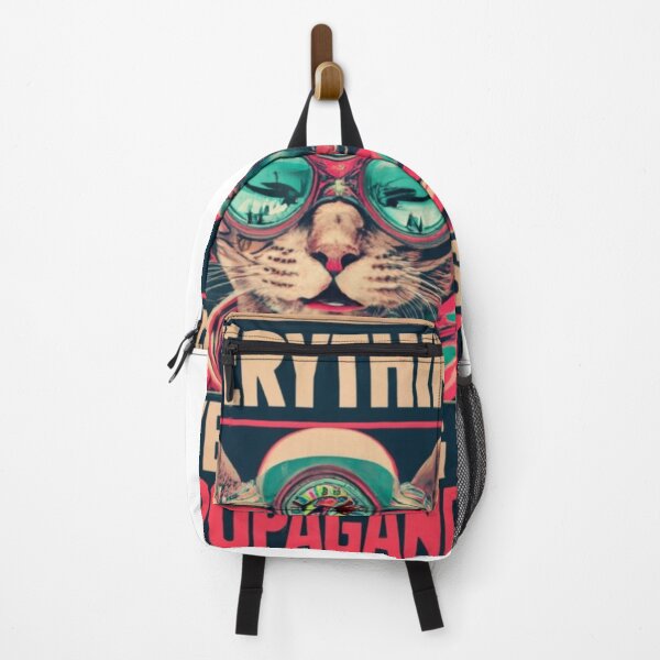 Item preview, Everything is Propaganda Cat pilot Quote funny art designed and sold by Moad Fahim.