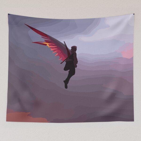 Item preview, Boy With Mecha Wings Fantasy Artwork designed and sold by Collision19.