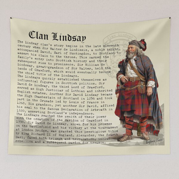 Item preview, Clan LIndsay Scottish History  designed and sold by BagTown Clans.