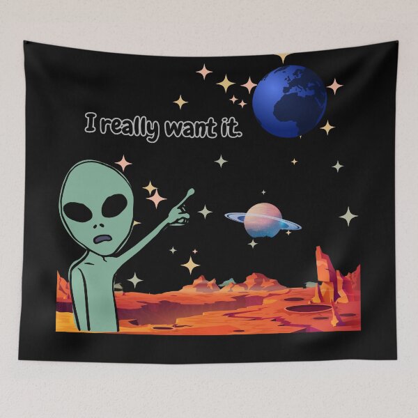Item preview, Funny aliens and UFOs designed and sold by attakorn.