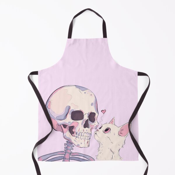 Item preview, Cute Cat and Skeleton designed and sold by Jess.a.creates.