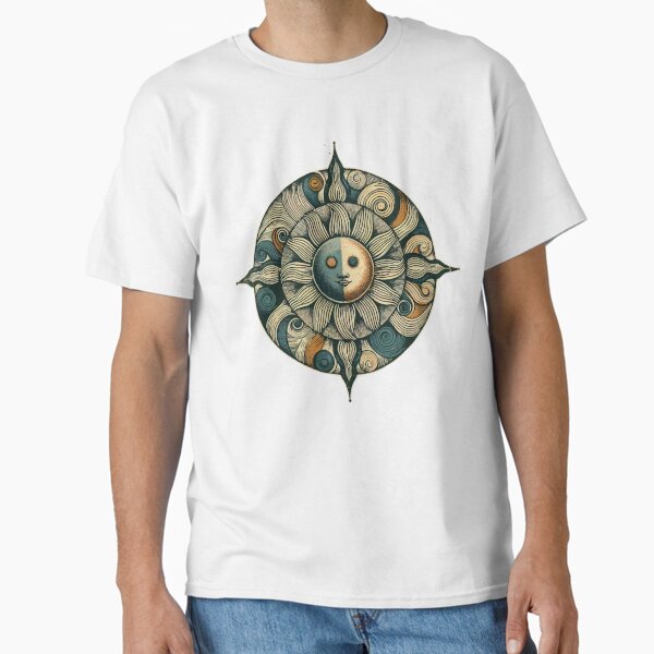 Item preview, spiritual hippie sun T designed and sold by waresho.