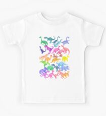 Roarsome Rainbow Dinosaur Alphabet Kids Tee