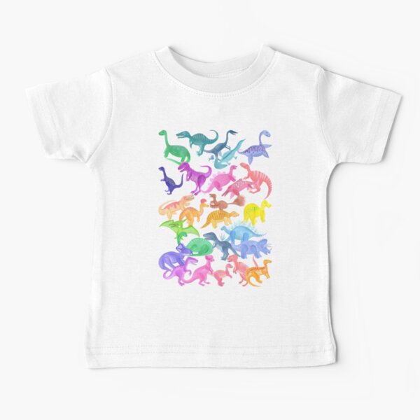 Roarsome Rainbow Dinosaur Alphabet Baby T-Shirt
