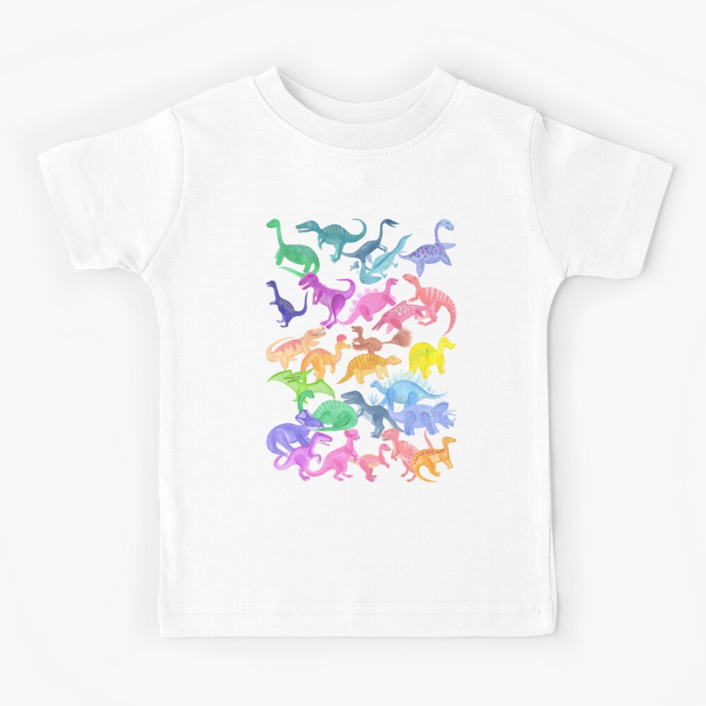 Roarsome Rainbow Dinosaur Alphabet Kids T-Shirt