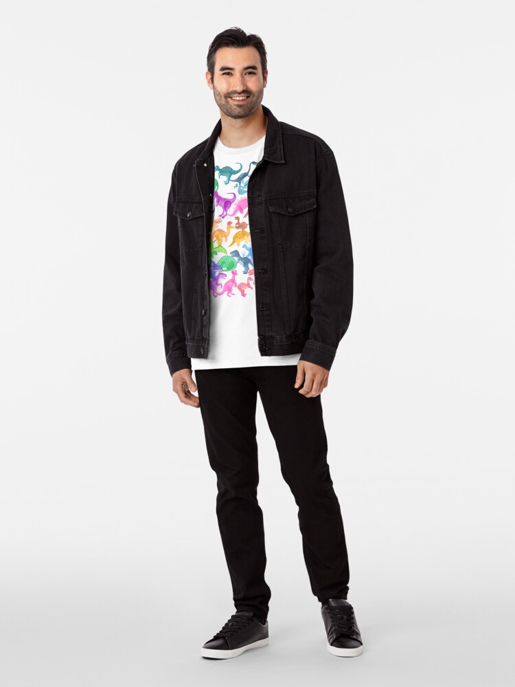 Alternate view of Roarsome Rainbow Dinosaur Alphabet Premium T-Shirt