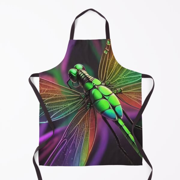 Item preview, Psychedelic Rainbow Green Dragonfly Closeup designed and sold by SquirmArt.