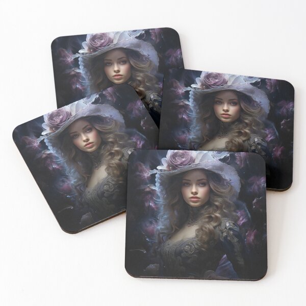 Item preview, Mysterious Lady in the secret Garden designed and sold by Red Witch Art.